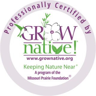 Grow Native! Professional Certification seal, a program of the Missouri Prairie Foundation